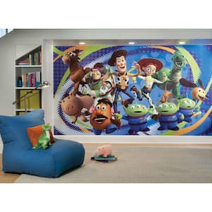 Toy Story 3 Chair Rail Prepasted Mural 6 ft. x 10.5 ft. Ultra-strippable Wall Applique US/MEXICO/