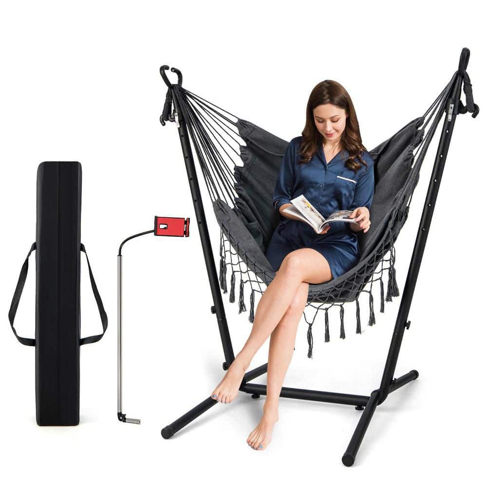 Hammock Chair with Stand Phone Holder Adjustable Swing Indoor & Outdoor Use price history on PriceWatchPro