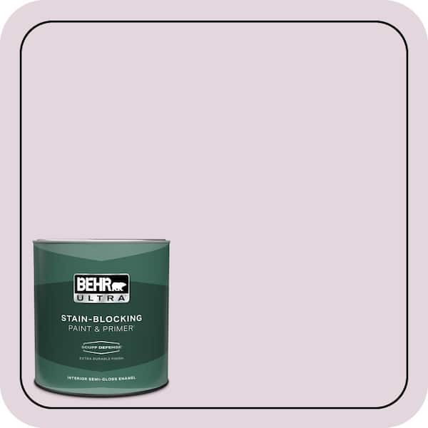 BEHR ULTRA 1 qt. #S110-1 Secret Scent Extra Durable Semi-Gloss Enamel Interior Paint & Primer