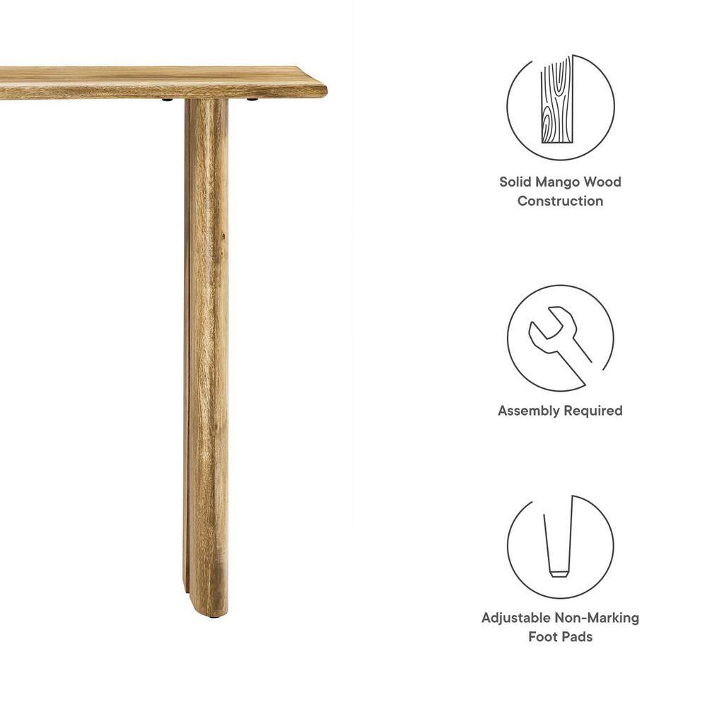 Amistad Oak 46" Solid Wood Console Table