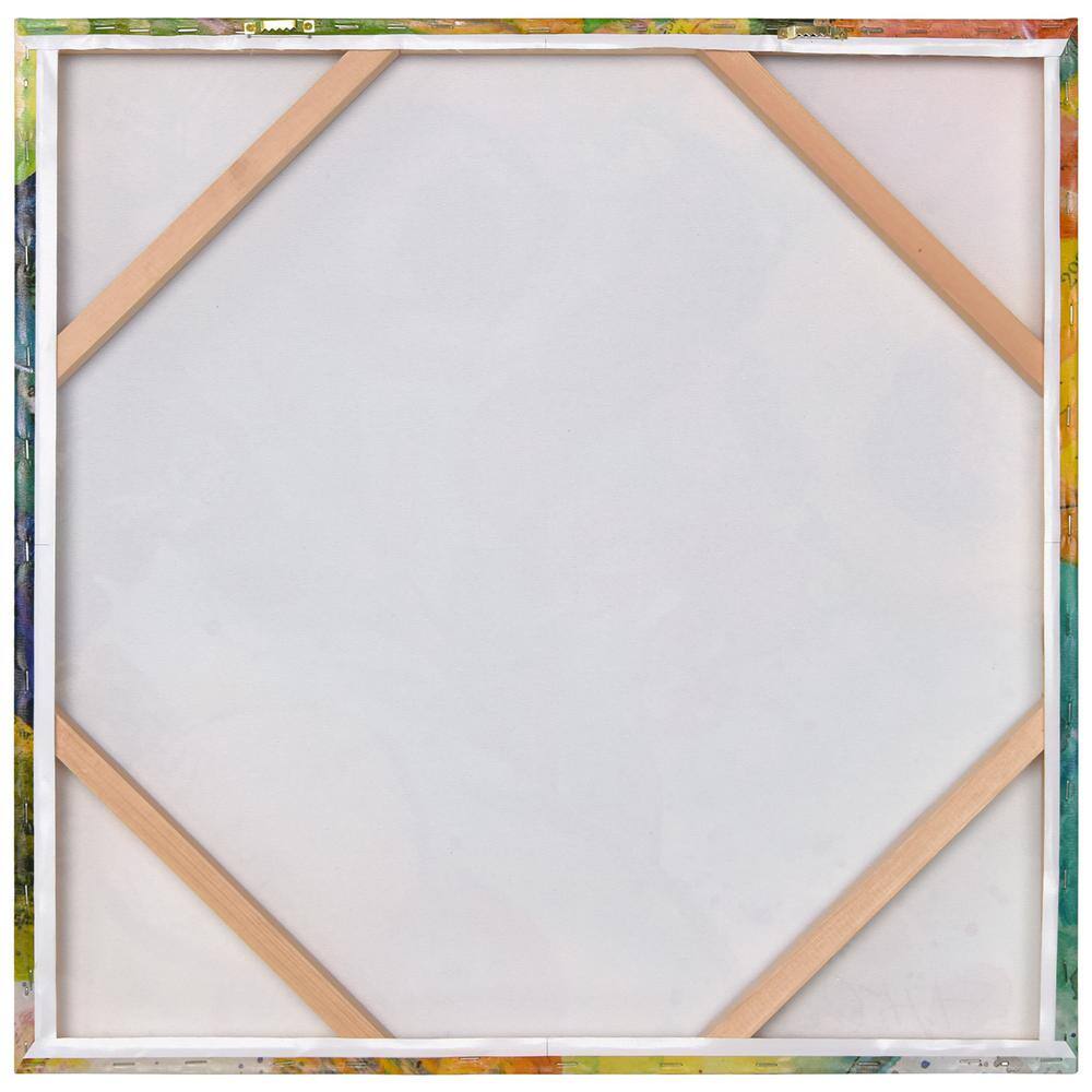 Floral Radiance II 24" Multicolor Epoxy Canvas Wall Art