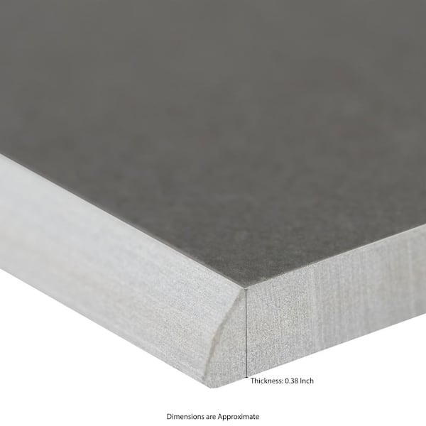 Beton Concrete Beige 3 in. x 24 in. Matte Porcelain Wall Tile (20 lin.ft/Case)