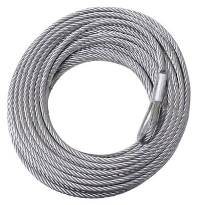 23/64 in. x 94 ft. Steel Winch Cable