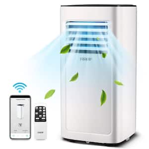 8000 BTU (DOE) Portable 4-in-1 Air Conditioner Cools 400 sq. ft. with Dehumidifier, Remote and App Control