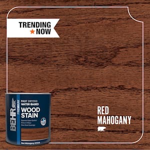 1 qt. #TIS-508 Red Mahogany Transparent Water-Based Fast Drying Interior Wood Stain