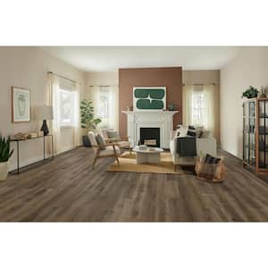 Time Honored Double Chocolate Wh Oak .36 in. T x 6.46 in. W Wirebrushed Engineered Hardwood Flooring (32.11 sq. ft./ctn)