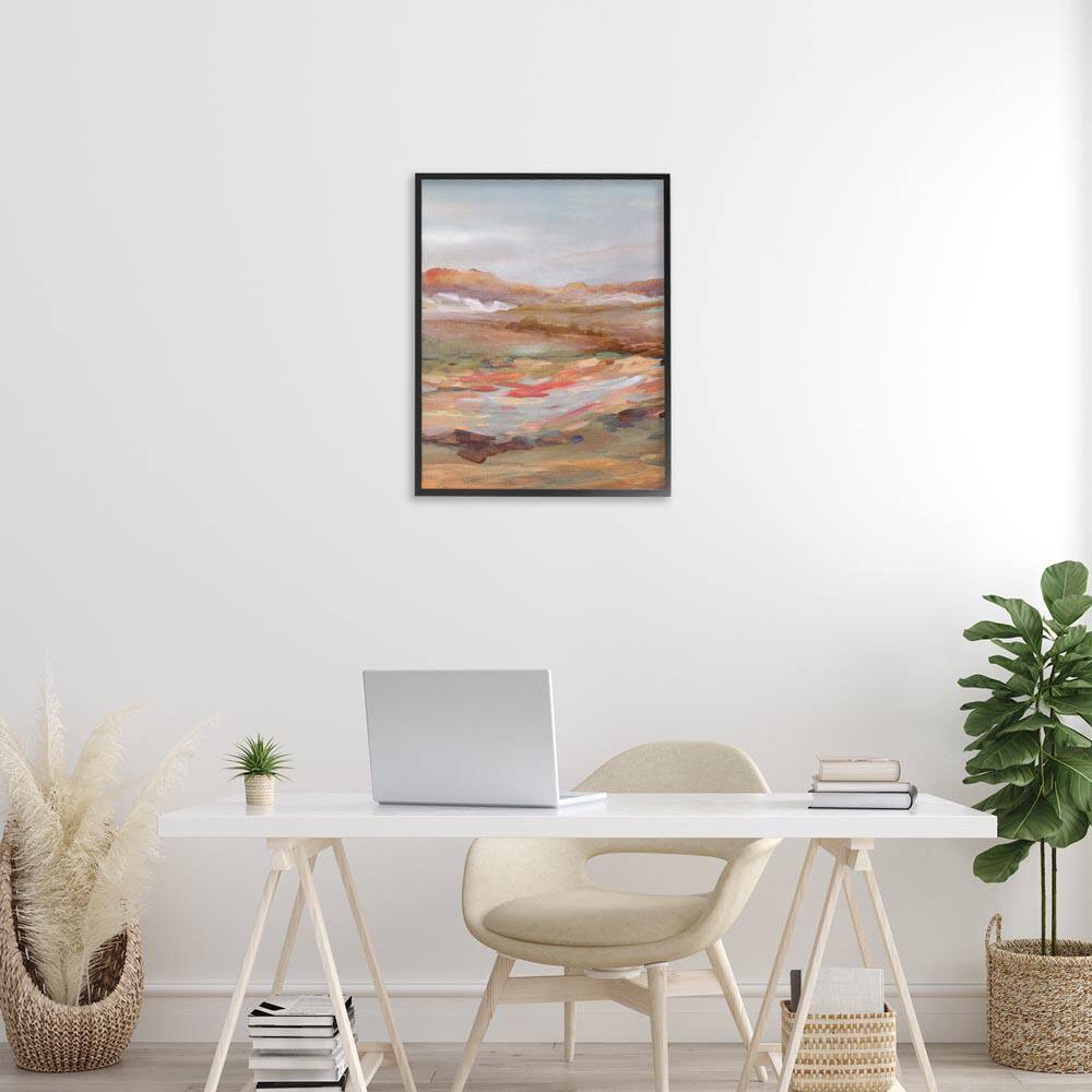 Dynamic Abstract Desert by Carol Robinson Black Framed Nature Giclee Art Print 30 in. x 24 in. price history on PriceWatchPro