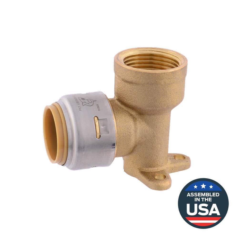 Max 3/4 in. Push-to-Connect x FIP Brass 90° Drop Ear Elbow Fitting price history on PriceWatchPro