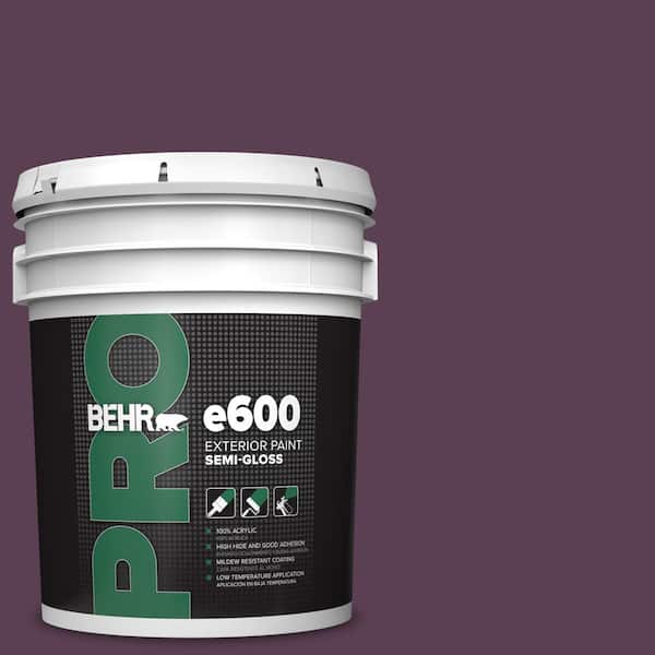 BEHR PRO 5 gal. #PPU17-03 Vixen Semi-Gloss Exterior Paint