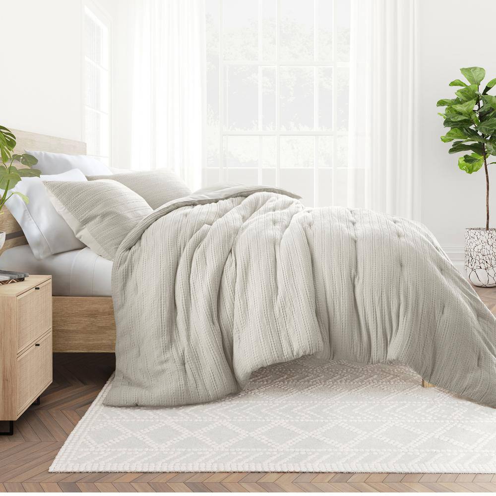 Twin Dune Organic Down Alternative Waffle Weave Comforter Set