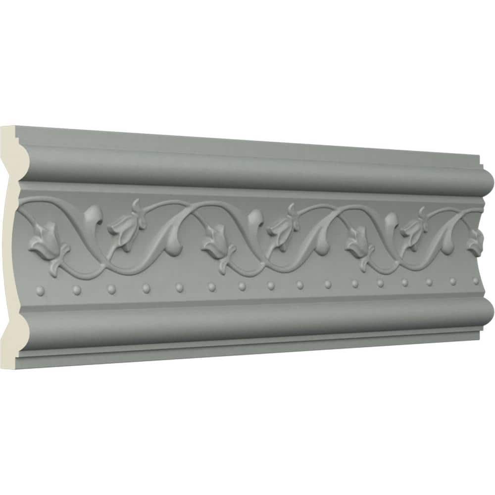 Marcella White Polyurethane Decorative Crown Moulding