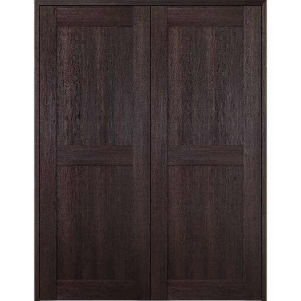Belldinni Vona 07 RN 60 in. x 80 in. Both Active Veralinga Oak Wood Composite Double Prehung Interior Door