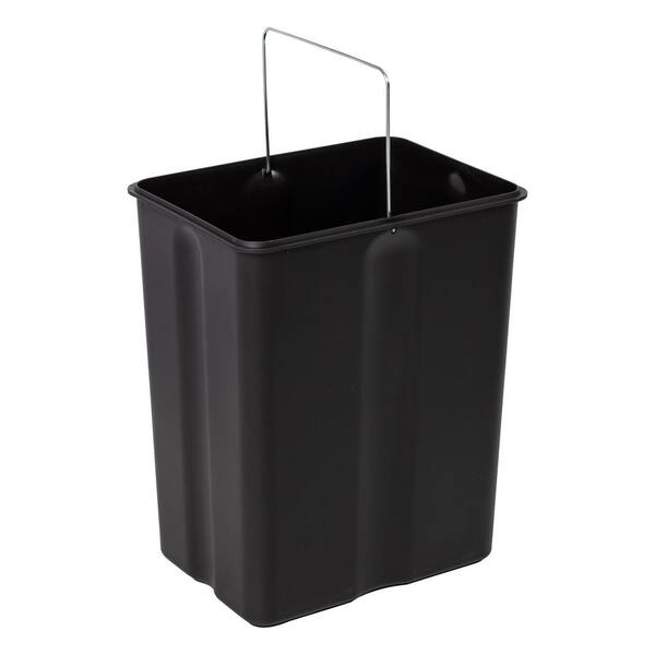 Honey Can Do Decorative Storage Bin With Handles Medium Size 12 58 x 14 38  x 18 34 Black - Office Depot