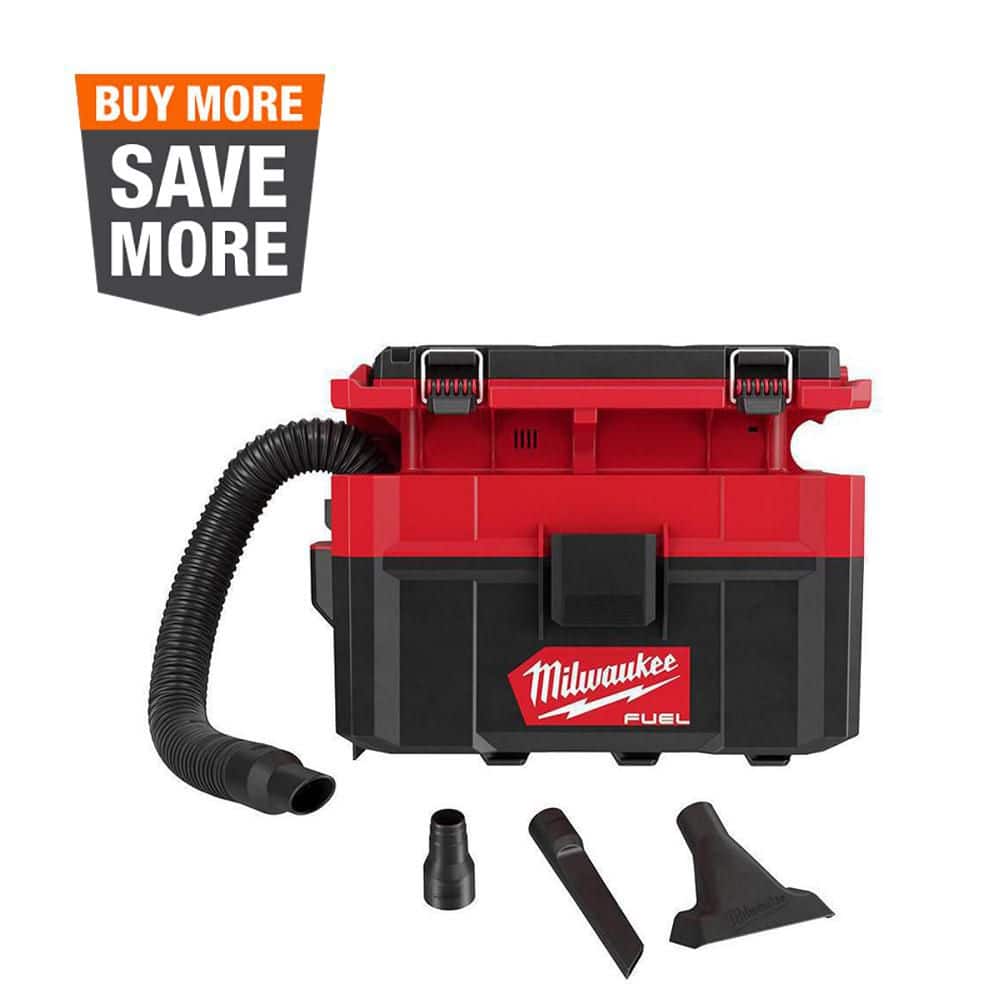 Milwaukee M18 FUEL PACKOUT 18-Volt Lithium-Ion Cordless 2.5 Gal. Wet/Dry Vacuum (Vacuum-Only) 0970-20 - The Home Depot