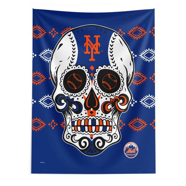 THE NORTHWEST GROUP MLB Mets Candy Skull Printed Wall Hanging