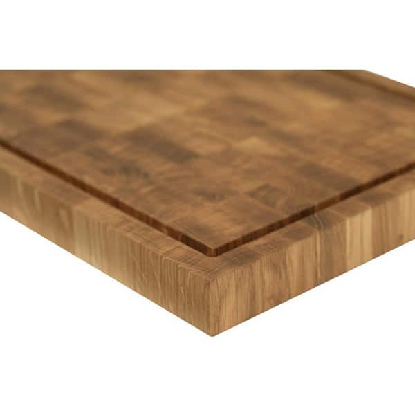  End Grain Wood cutting board - Wood Chopping block - Large  cutting board 16 x 12 Kitchen butcher block Oak cutting board non slip  cutting board with feet - Kitchen Wooden