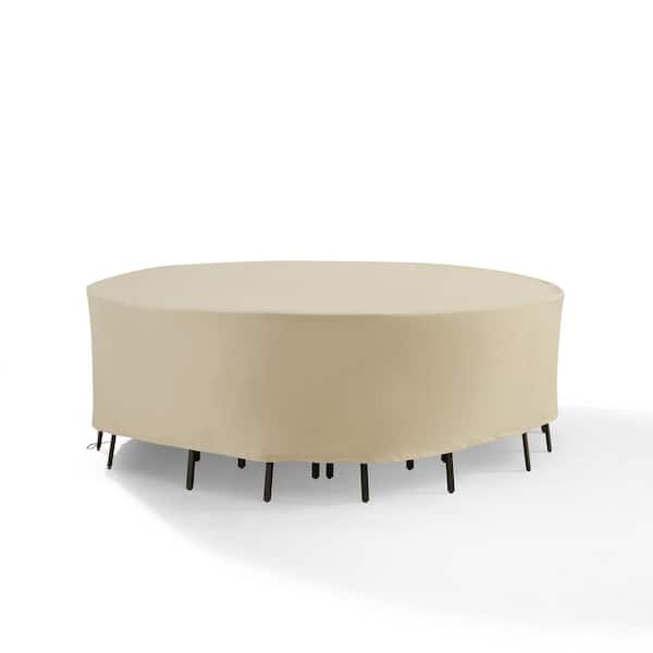 CROSLEY FURNITURE Outdoor Tan Furniture Cover for Round Patio Set