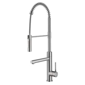 Artec Pro Pull-Down Single Handle Kitchen Faucet with Pot Filler in Spot Free Stainless Steel