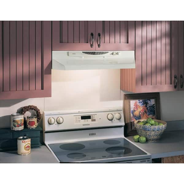 Nutone AR130WW 30 Convertible Under The Cabinet Range Hood with Light in White