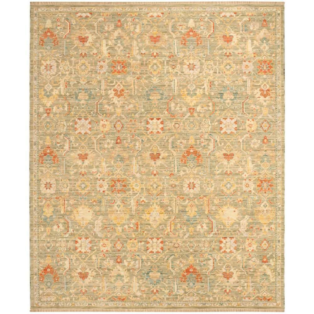 Antique Bloom Sage Multicolor 10 ft. x 13 ft. Medallion Traditional Area Rug price history on PriceWatchPro