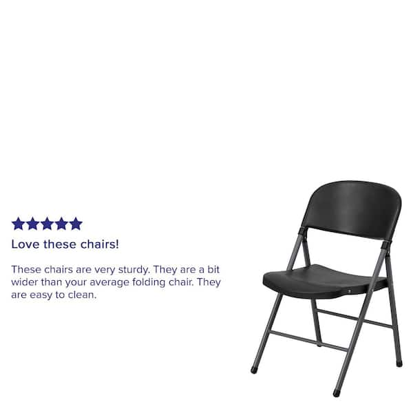 Target black online folding chairs