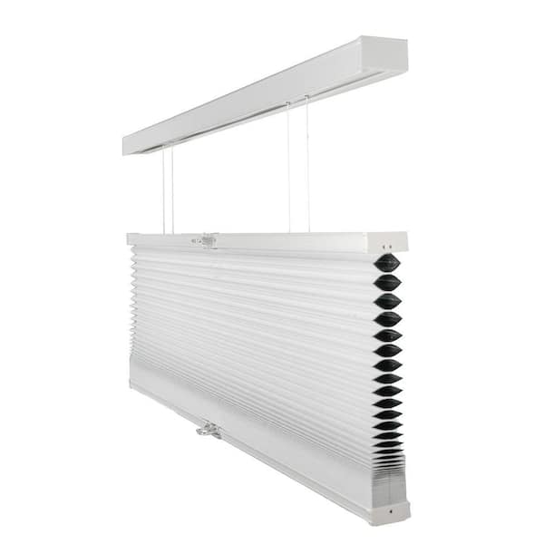 Cut-to-Size Simply White Cordless Top Down Bottom Up Blackout Insulating Polyester Cellular Shade 70 in. W x 48 in. L