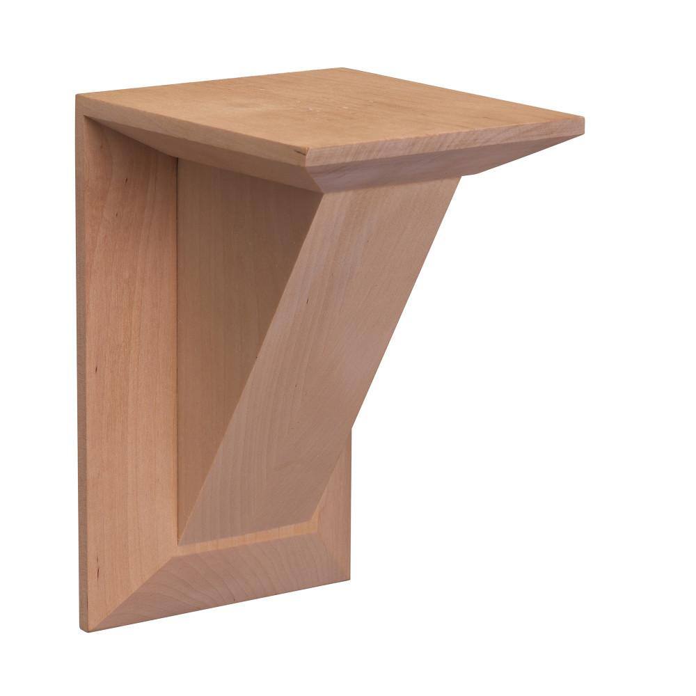 7-Inch Unfinished Birch Wood Classic Corbel