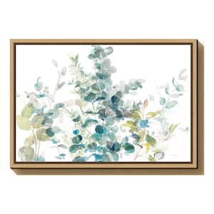 "Eucalyptus I White Crop" by Danhui Nai Framed Canvas Wall Art