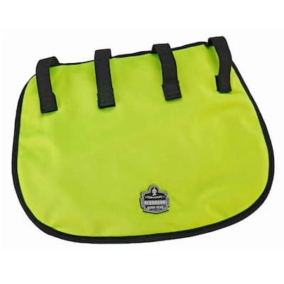 Lime Evaporative Hard Hat Neck Shade with Cooling Towel