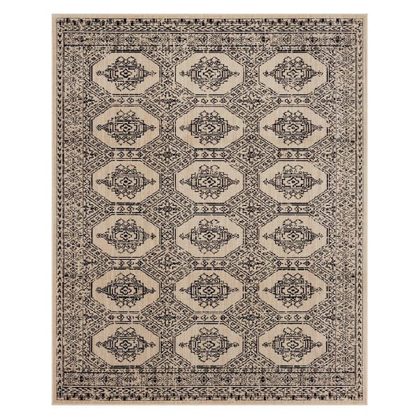 Benevento Vanilla 8 ft. x 10 ft. Medallion Indoor Area Rug