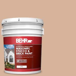 5 gal. #S230-3 Beech Nut Satin Interior/Exterior Masonry, Stucco and Brick Paint