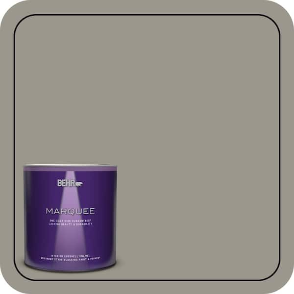 BEHR MARQUEE 1 qt. #MQ2-60 Iron Gate One-Coat Hide Eggshell Enamel Interior Paint & Primer