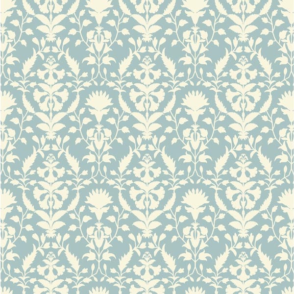 Peacefulness Chambray Toile Vinyl Peel and Stick Wallpaper Roll (Covers 30.75 sq. ft.)