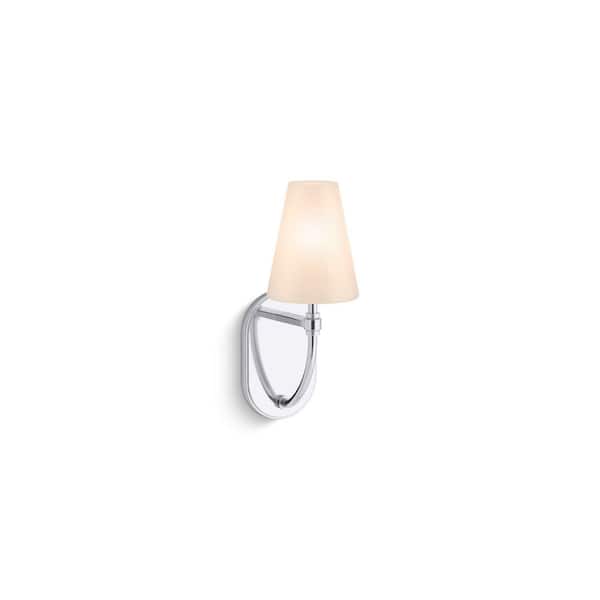 KOHLER Kernen By Studio McGee One-Light Sconce in Polished Chrome