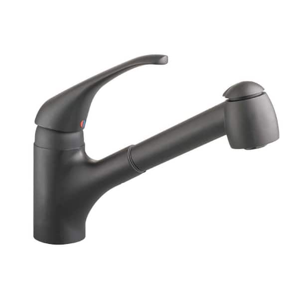 American Standard Reliant Plus Single-Handle Pull-Out Sprayer Kitchen Faucet in Matte Black