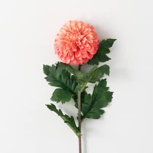 29.5 in. Pink & Orange Artificial Dahlia Flower Stem