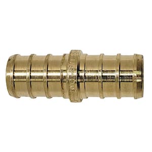 1/2 in. Brass PEX Barb Coupling (10-Pack)