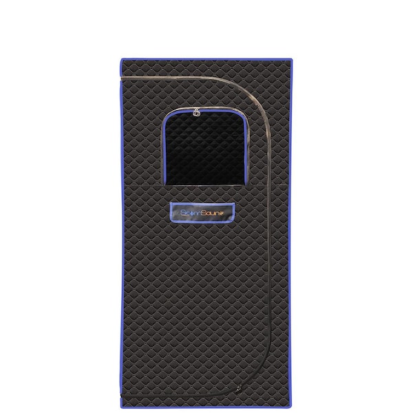 cadeninc 1-Person Portable Steam Sauna Tent with Sauna Heater, Tent, Chair, Remote Included for Home Sauna, Gray