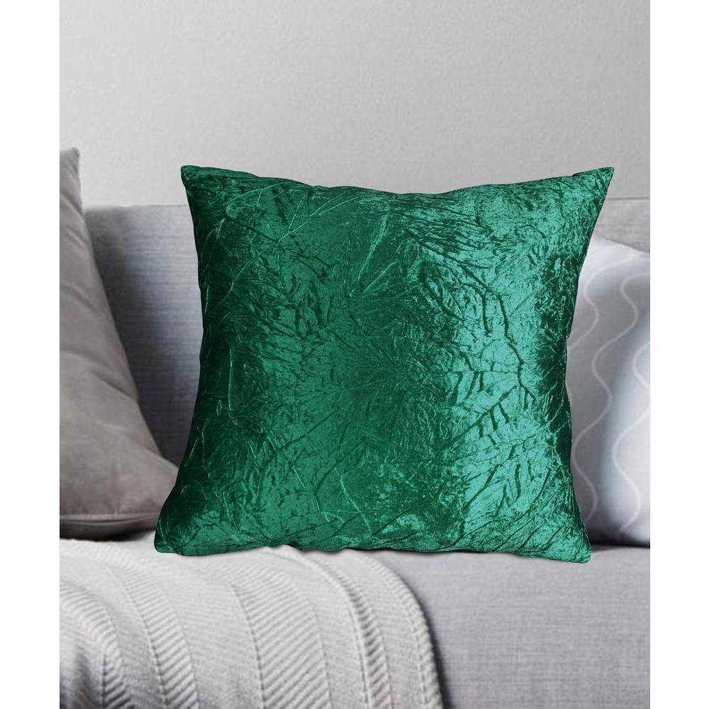 Harper Lane Aqua Nile Crushed Velvet Square Throw Pillow