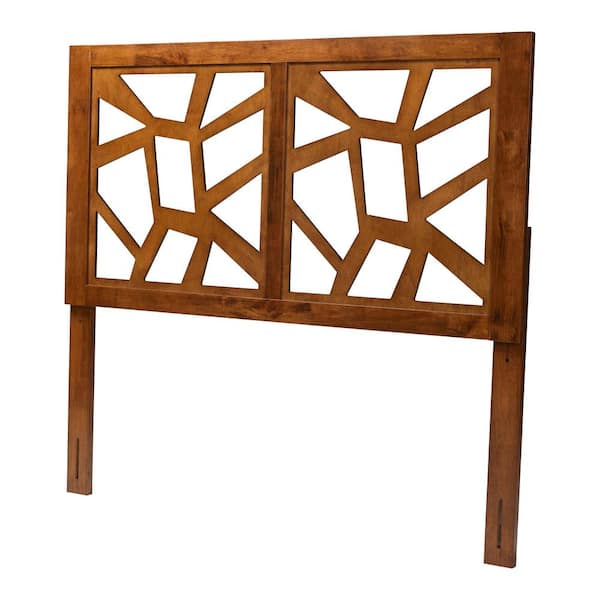 Baxton Studio Accorsa Walnut Brown Queen Panel Headboard