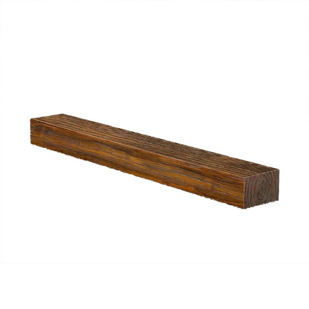 48 in. W x 8 in. D Chocolate Decorative Wall Shelf, Fireplace Wall