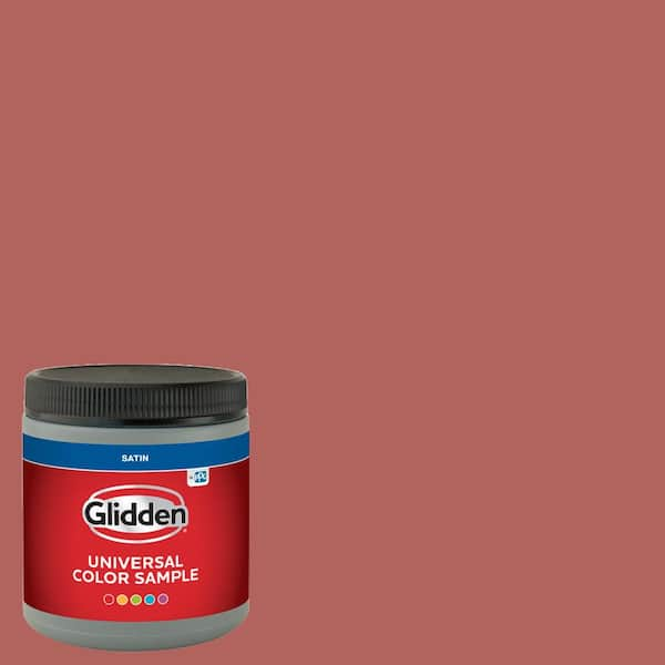 Glidden 8 oz. PPG1057-6 Sienna Red Satin Interior Paint Sample PPG1057 ...