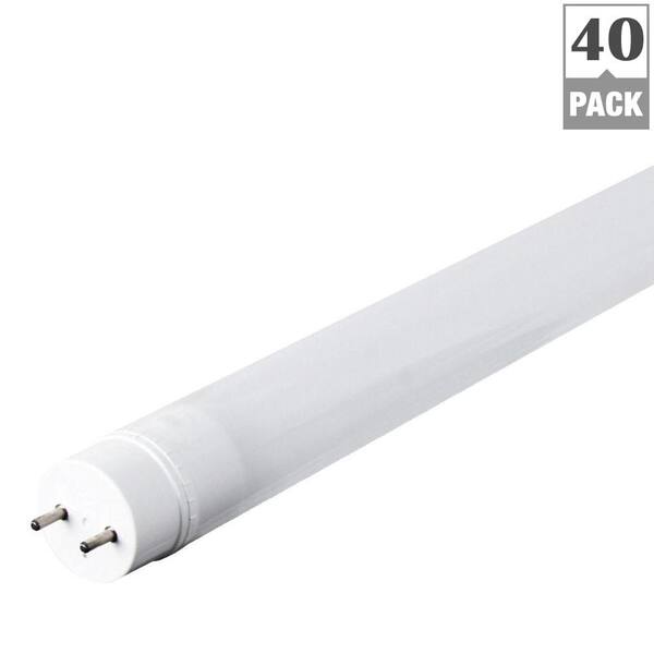 Feit Electric 4 ft. T8 32W Equivalent Cool White (4000K) Linear LED Tube Light Bulb Maintenance Pack (40-Pack)