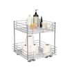 HOUSEHOLD ESSENTIALS 12 in. 2-Shelf Nickel Pantry Organizer with Slide-Out  Drawers 25310-1 - The Home Depot