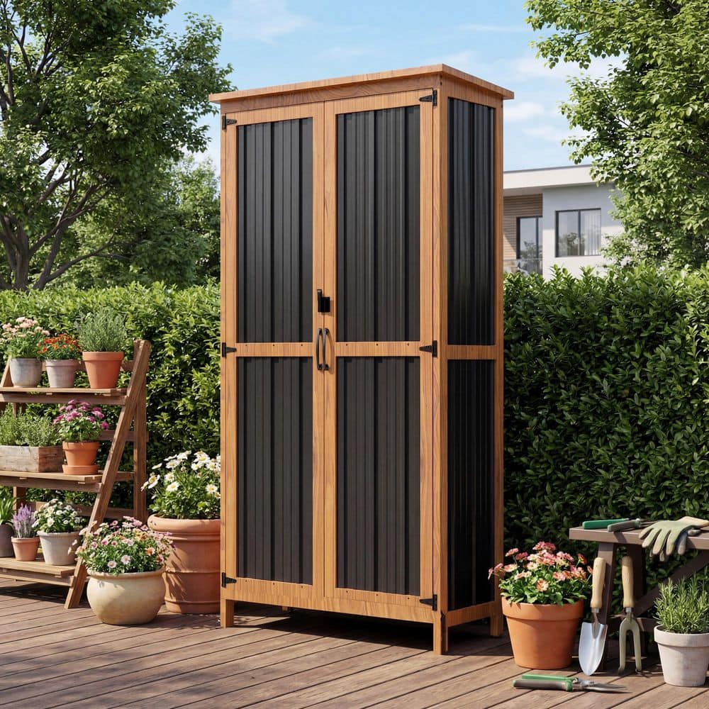 Patiowell 2.7 ft. W x 1.3 ft. D x 5.32 ft. H Outdoor Storage