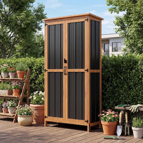 Patiowell 2.7 ft. W x 1.3 ft. D x 5.32 ft. H Outdoor Storage
