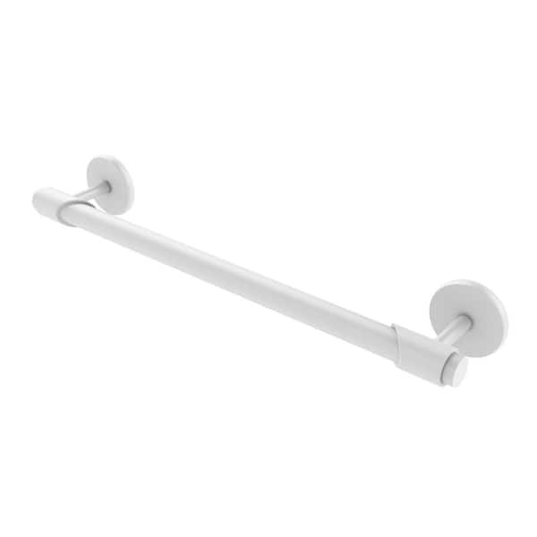 Allied Brass Tribecca Collection 30 in. Wall Mounted Single Towel Bar in Matte White