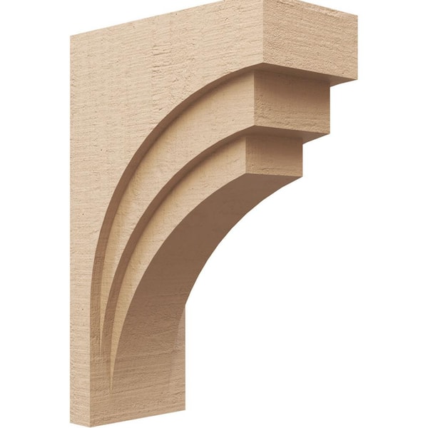 Ekena Millwork 10 in. x 30 in. x 20 in. Classic Rockford Rough Cedar Woodgrain TimberThane Corbel, Primed Tan