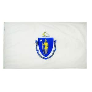 3 ft. x 5 ft. Massachusetts State Flag