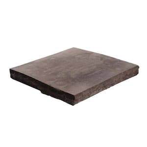 Smoke Flat Solid Column CapStone 18 in x 18 in